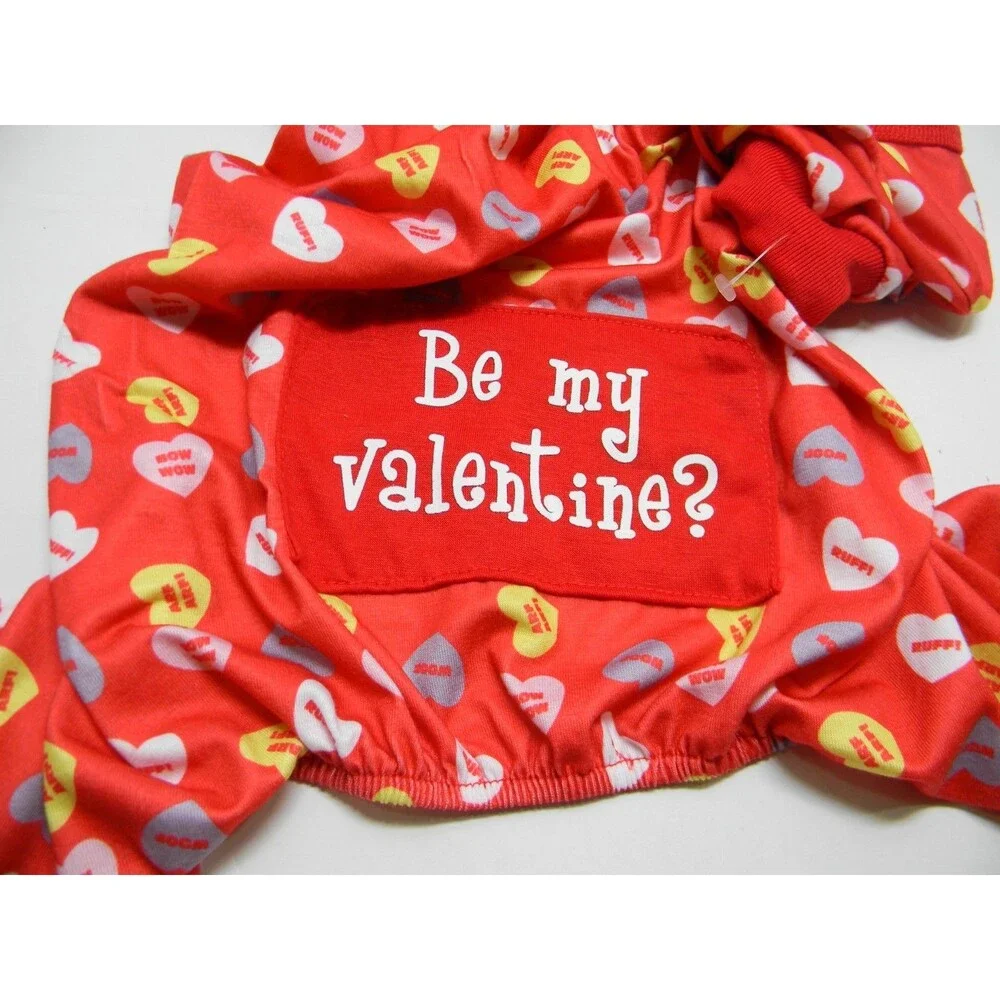 Pet Spirit Candy Hearts Valentine's Day Dog Shirt Apparel Sz M NWOT
